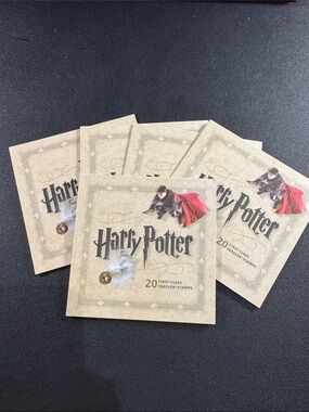 Harry Potter USPS Limited Edition Stamp Book- Set of 5, 100 total stamps!